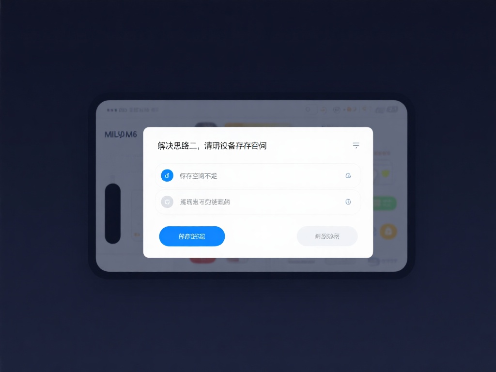 解决思路二：清理设备存储空间
存储空间不足可能是