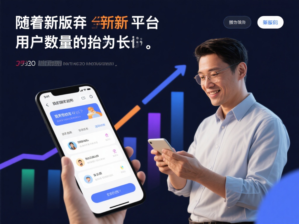 随着新版的推出，平台用户数量呈现出指数级增长。这究